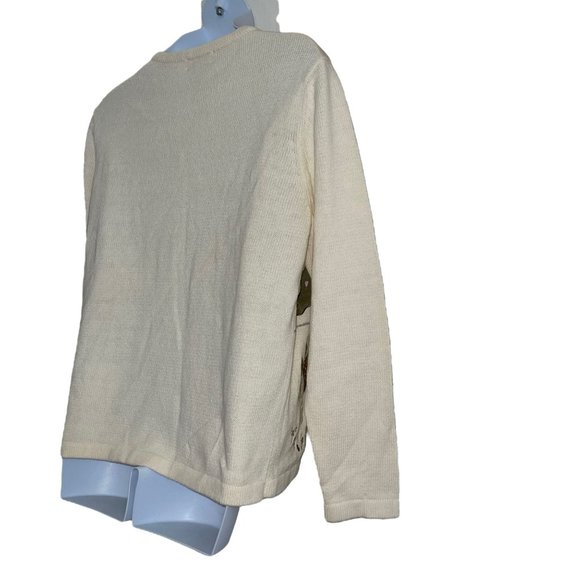 Vintage Bechamel Plus Size Cardigan Sweater Womens 2X Angels Bells Christmas - Picture 10 of 11